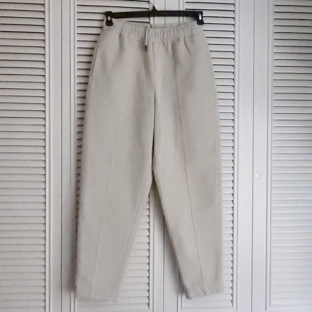 NWOT Men's Native Youth Drawstring Waist Pants 30W Thick Micro Fleece White